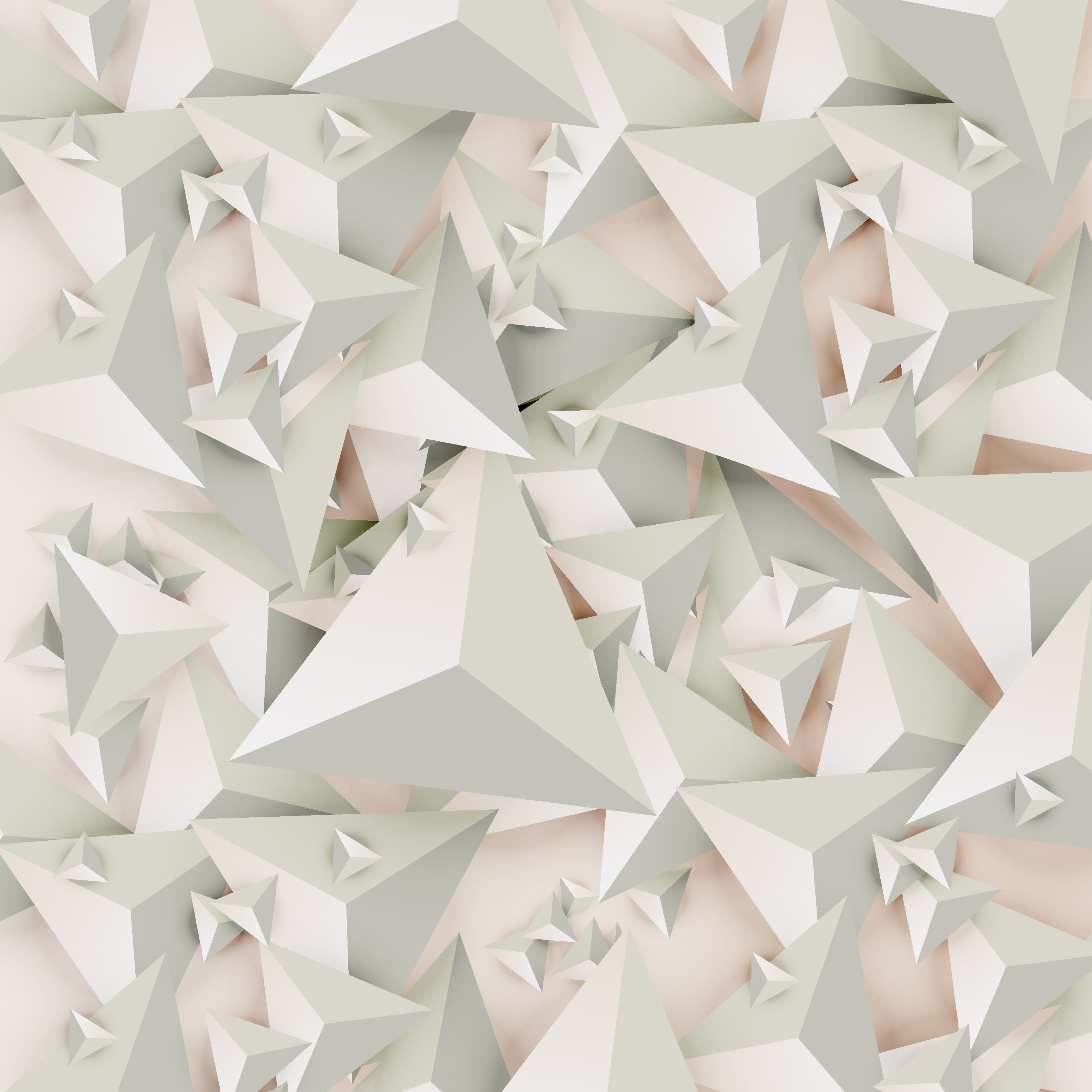 Download Abstract 3D triangles on light background, vector ...