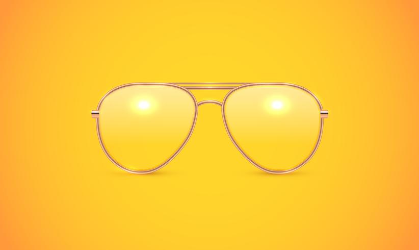 Realistic eyeglass, vector illustration