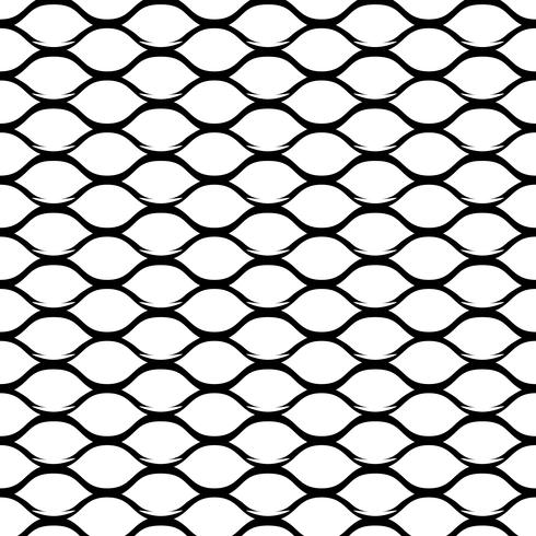 Steel Grid Monochrome Seamless Pattern vector