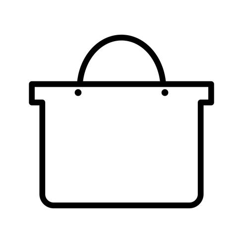 Vector icono de bolsa de compras