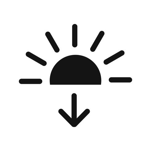 Sundown Vector Icon