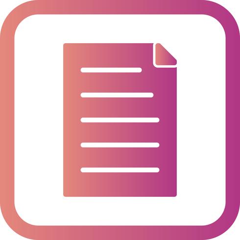 Vector Document Icon