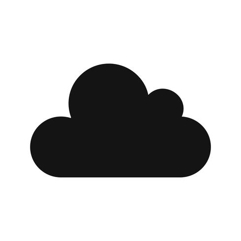 Icono de vector de nube