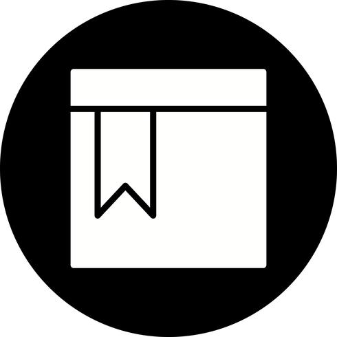 Vector Bookmarked Page Icon