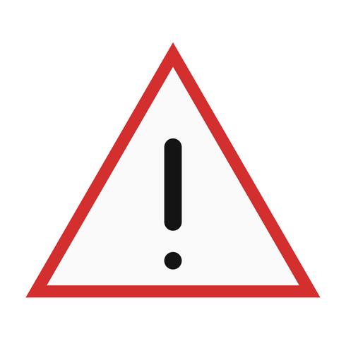 Icono de Vector de tablero de advertencia