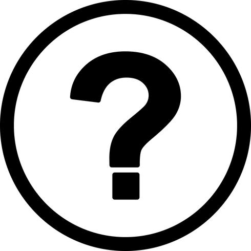 Question Mark Vector Icon