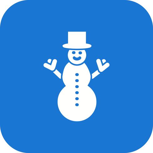 Icono de Vector de muñeco de nieve