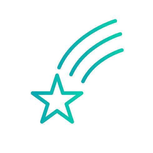 Falling Star Vector Icon