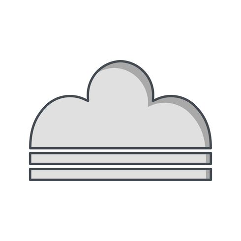 Icono de vector de niebla