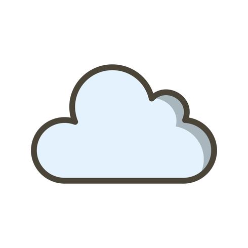 Icono de vector de nube