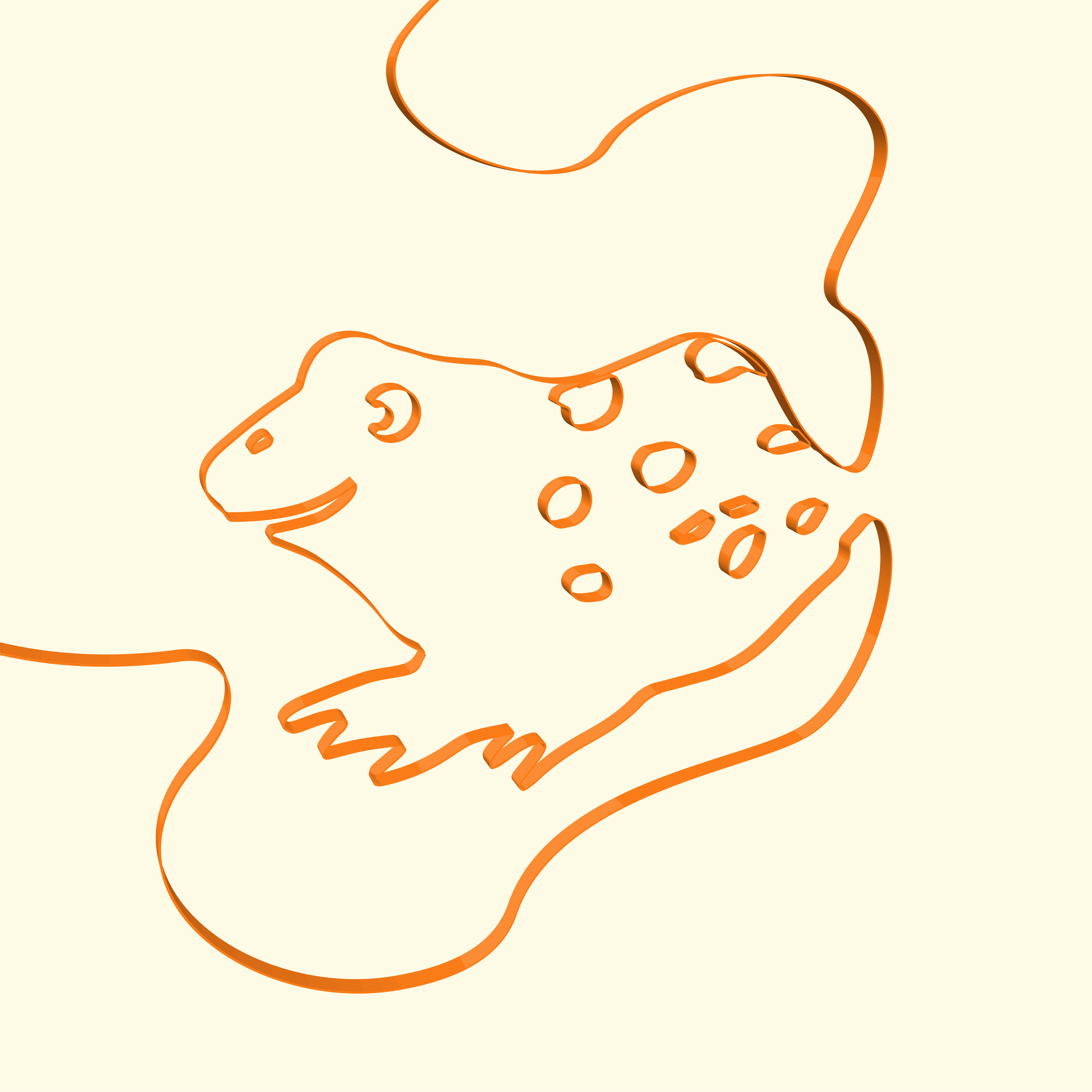 Download 3D line art frog animal illustration, vector illustration ...