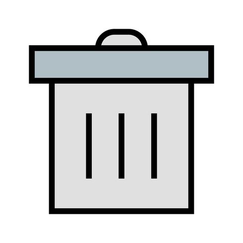 Vector icono de basura