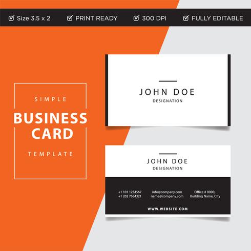 Creative Business card concept design, abstract vector print ready