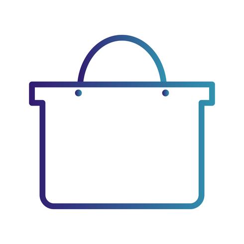 Vector icono de bolsa de compras