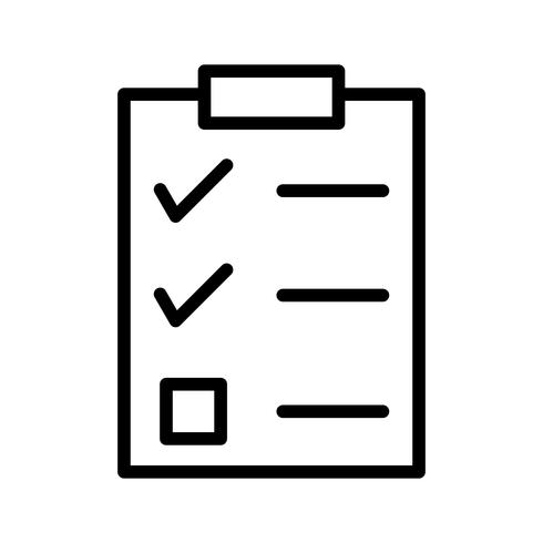 Vector Checklist Icon