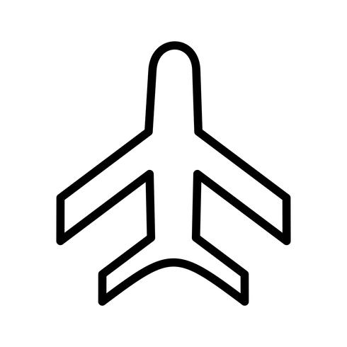 Vector icono de avión