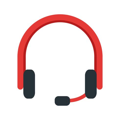 Vector icono de auriculares