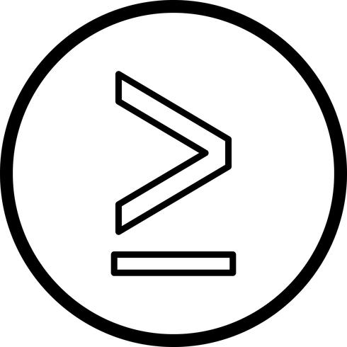 Greaterthen Vector Icon