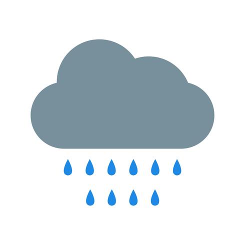 Lluvia vector icono