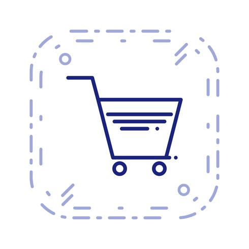 Vector icono de carrito de compras