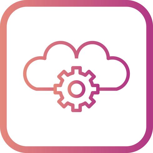 Vector Cloud Settings Icon