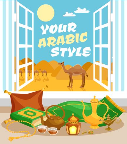 Arabic Culture Poster vector