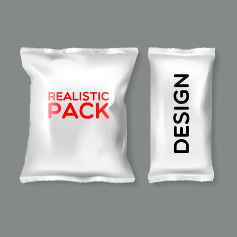 Realistic Pack Templates  vector