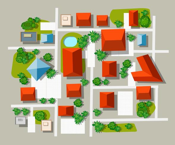 Top view of the Urban vector