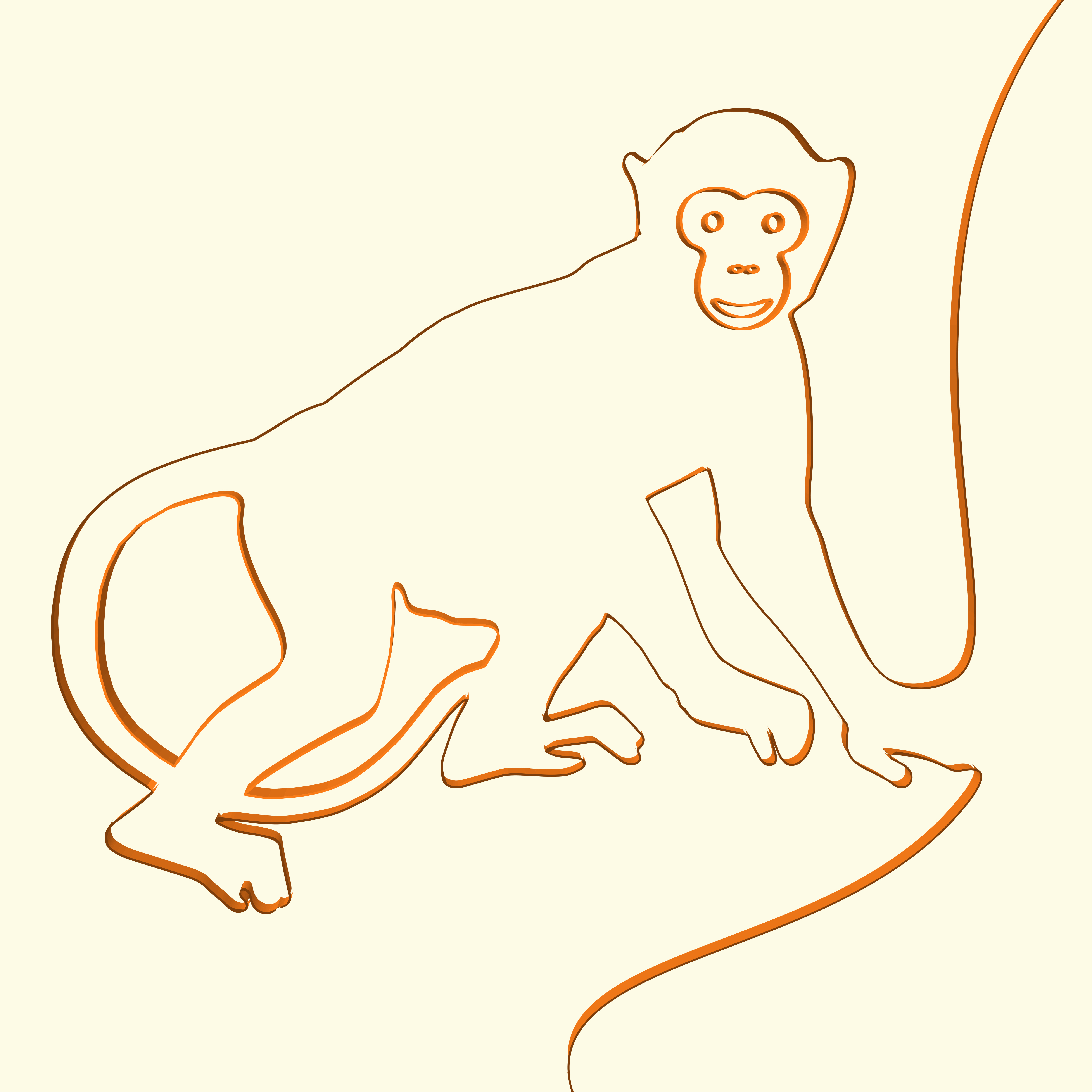 3D line art monkey animal illustration, vector illustration 451145 Vector Art at Vecteezy 3D line art monkey animal illustration, vector illustration 451145 Vector Art at Vecteezy