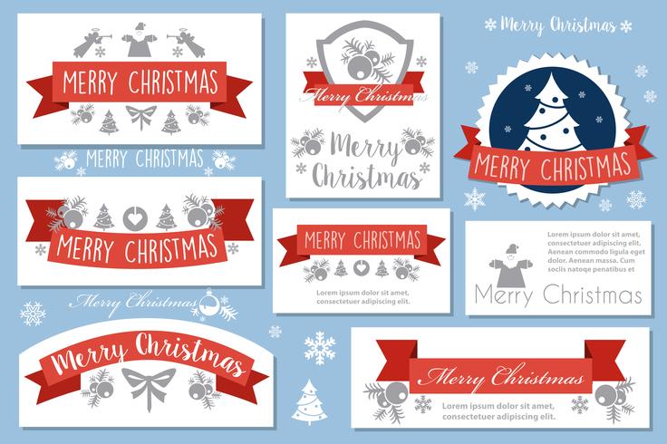 Christmas celebratory banner vector