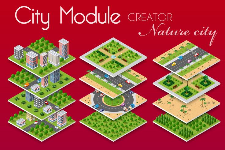 Concepto de negocio de infraestructura urbana. vector