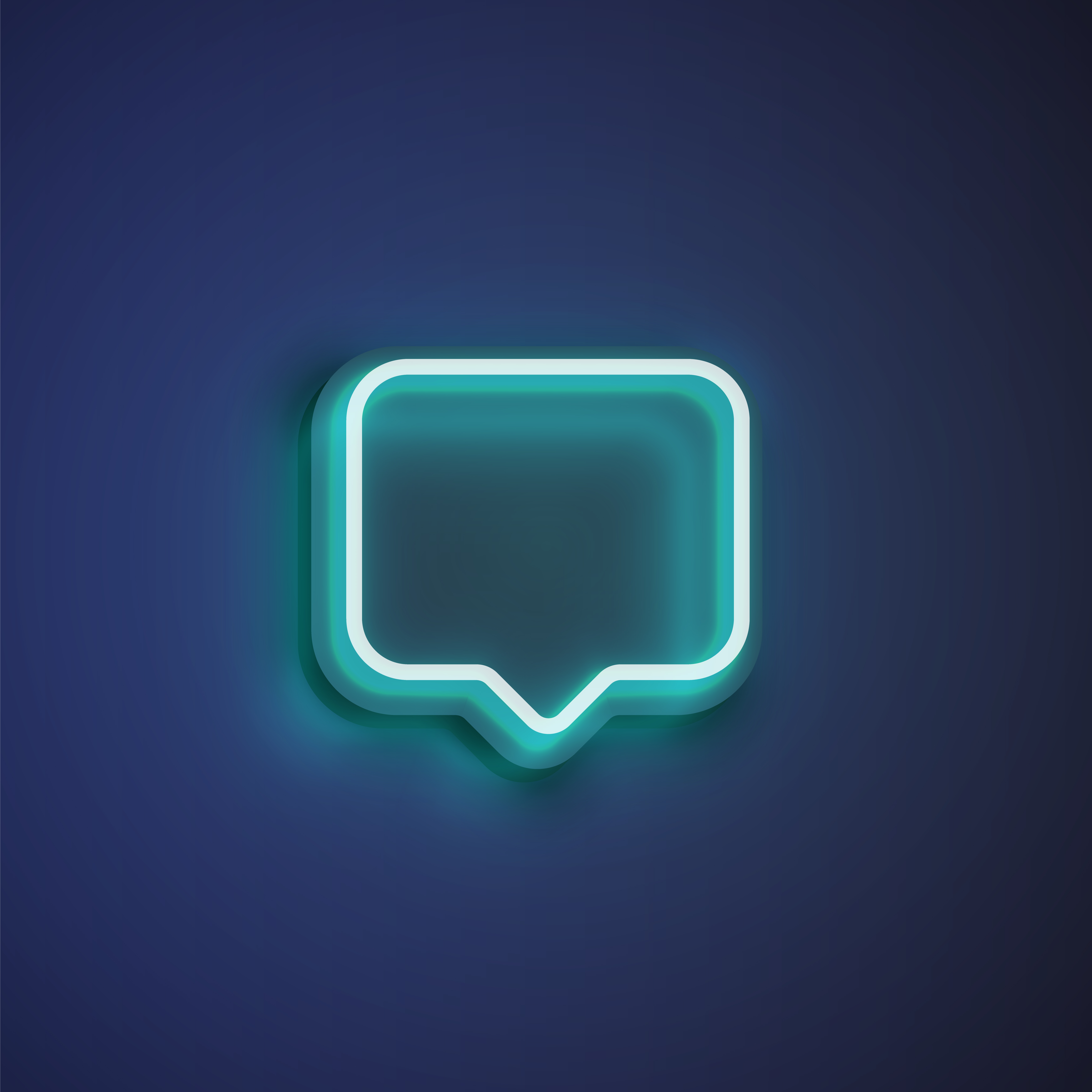 High detailed neon colorful speech bubble. vector illustration 451353