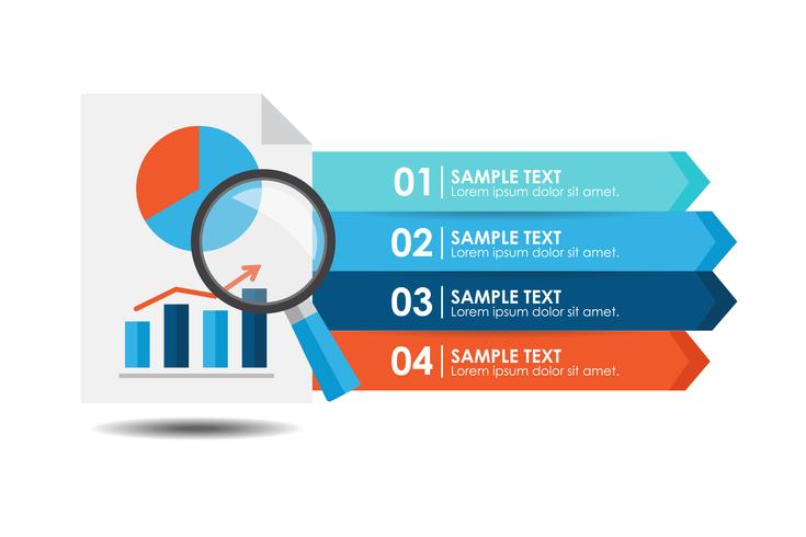 Análisis infográfico vector