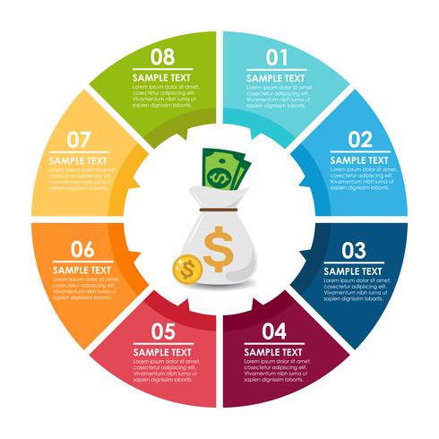 Money infographic vector