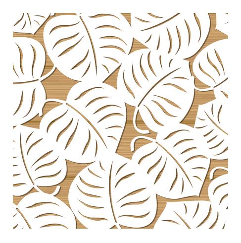 Corte láser de plantillas para arte decorativo. vector