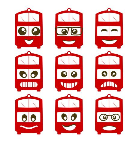 Emoji emoticon expresión iconos vector