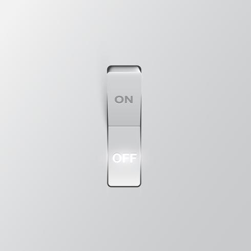 Realistic switch OFF, vector illustration