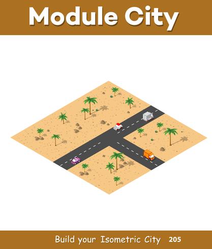 Isometric modules for construction vector