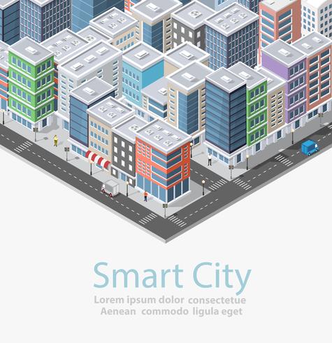 Smart City isometric vector