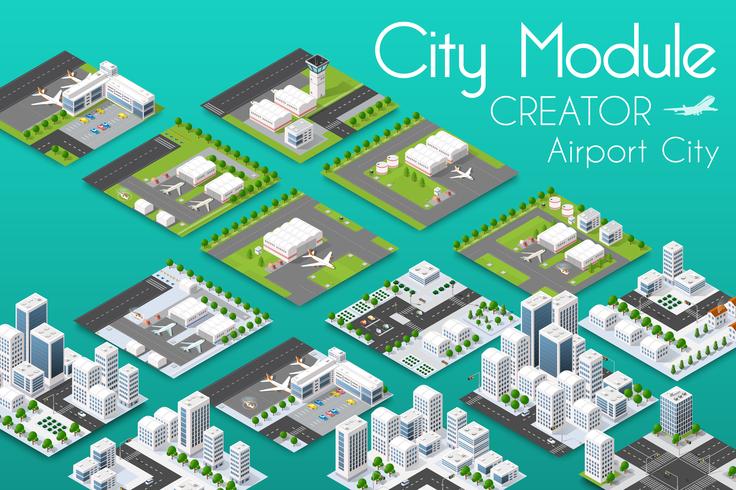  City module creator vector