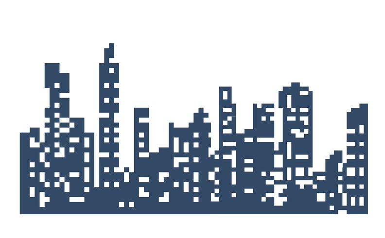 Silhouette of the city landscape vector