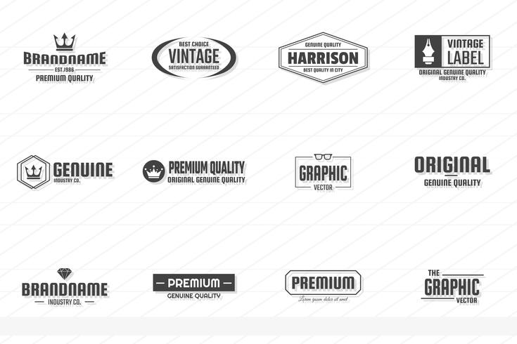 Vintage Retro Vector Logo for banner