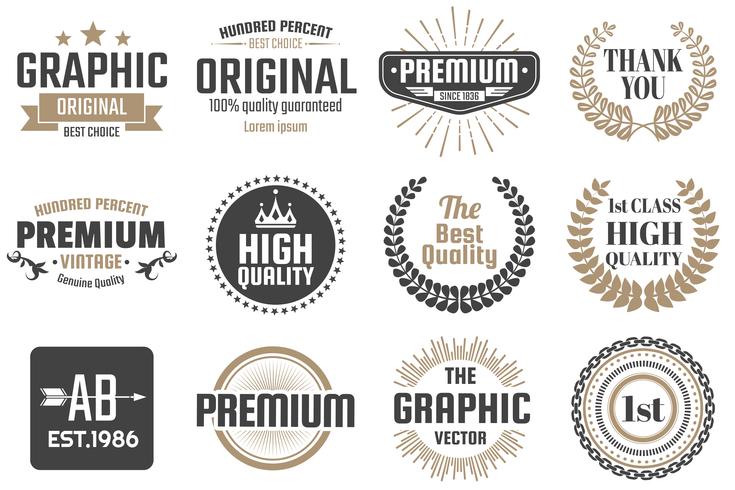 Vintage Retro Vector Logo for banner