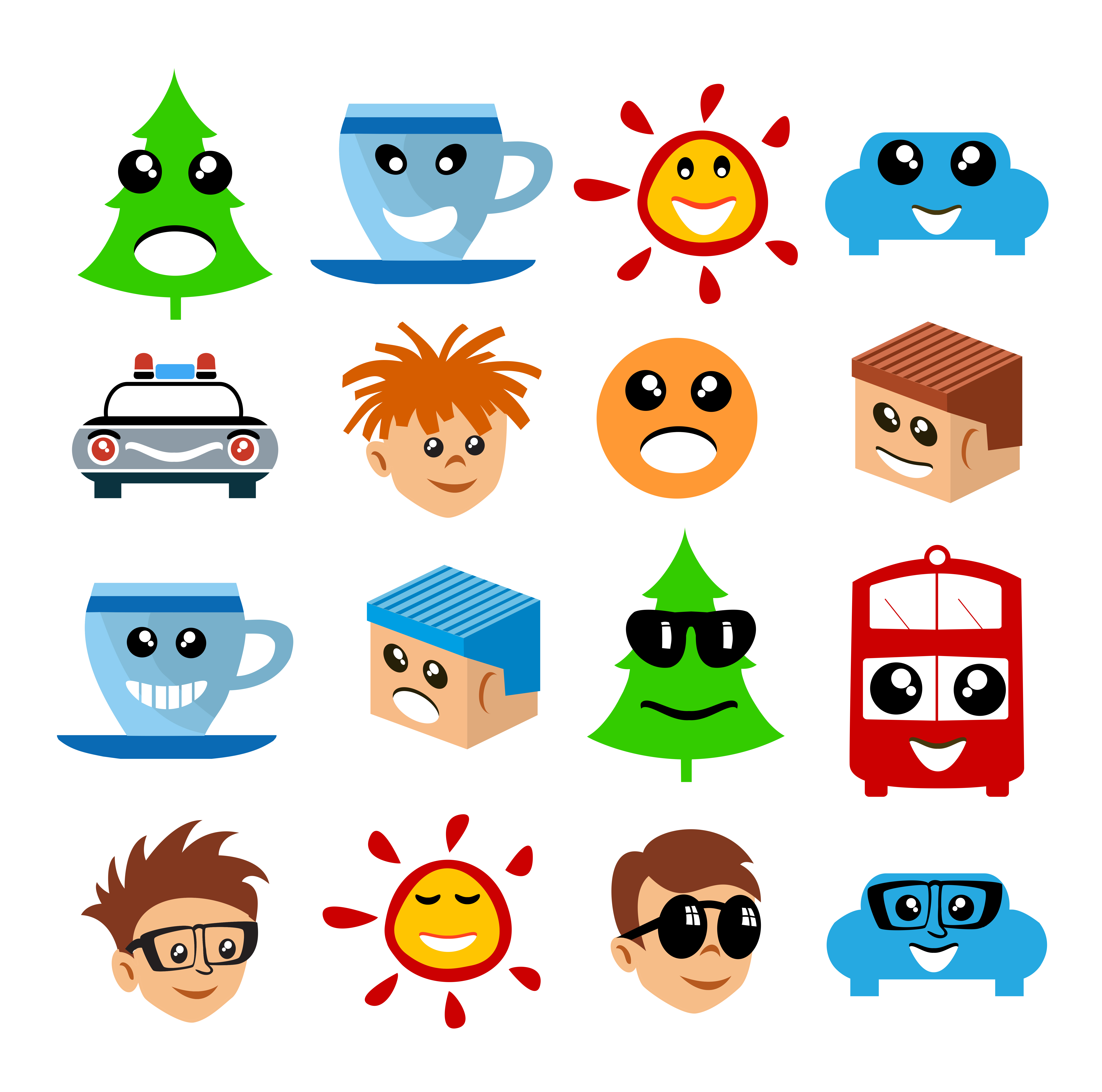Emoji emoticon expression icons - Download Free Vectors ...