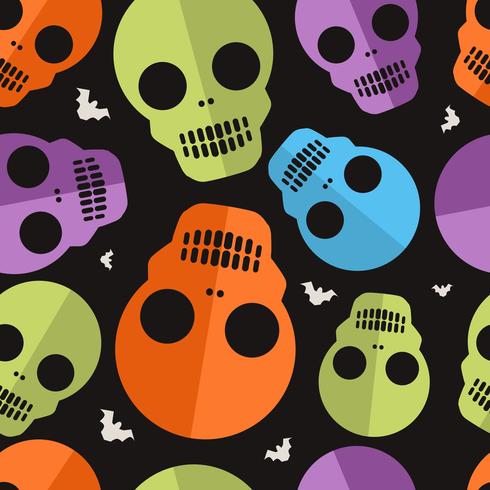 Skull Halloween Pattern vector