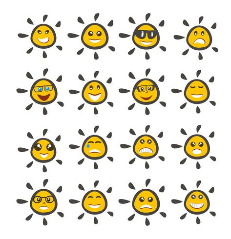 Emoji emoticon expression vector