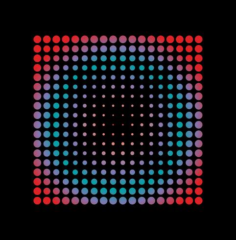 Halftone abstract pattern vector