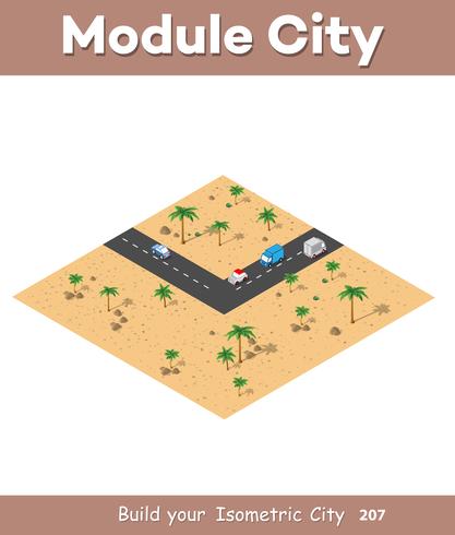 Isometric modules for construction vector