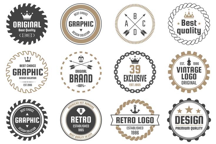 Vintage Retro Vector Logo para banner