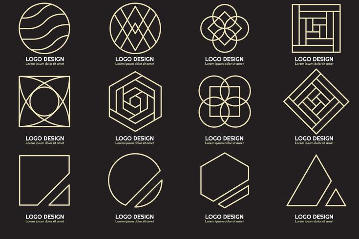 Modern Minimal Vector Logo for banner
